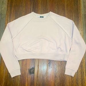 Nike Women's Pink Cropped Sweatshirt